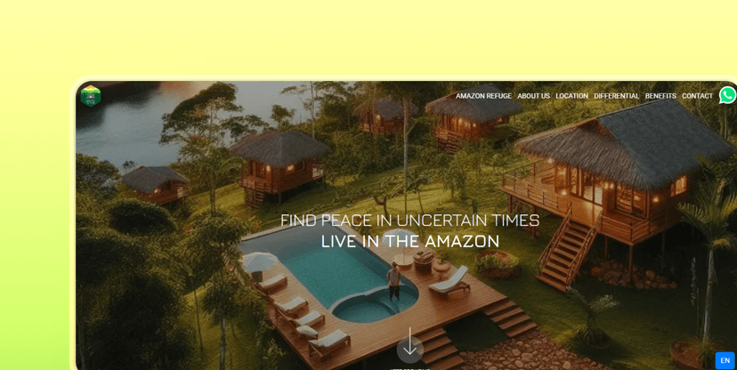 Amazon refuge - landing page